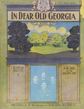 The Sheet Music of "In Dear Old Georgia" in 1905